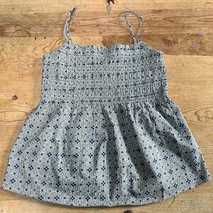 NWT BODEN Smocked cami adjustable straps cotton